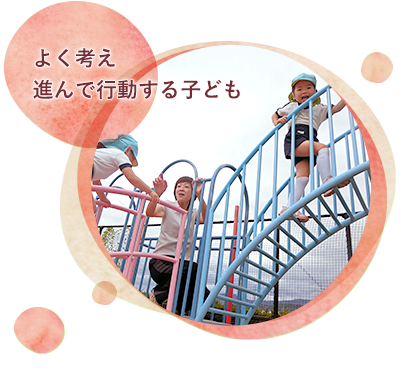 よく考え、進んで行動できる子ども